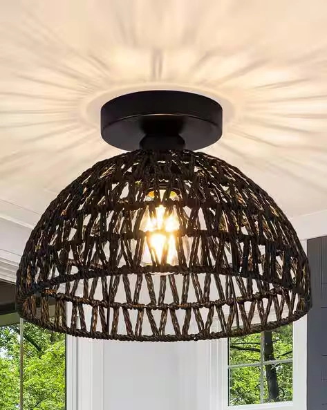Woven Hanging Lights